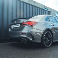 MERCEDES A-CLASS A35 V177 GLOSS BLACK REAR BUMPER CORNERS - Image 3