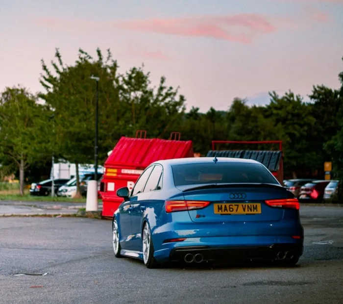 AUDI A3 S3 RS3 8V SALOON CARBON FIBRE SPOILER - V STYLE - Image 2