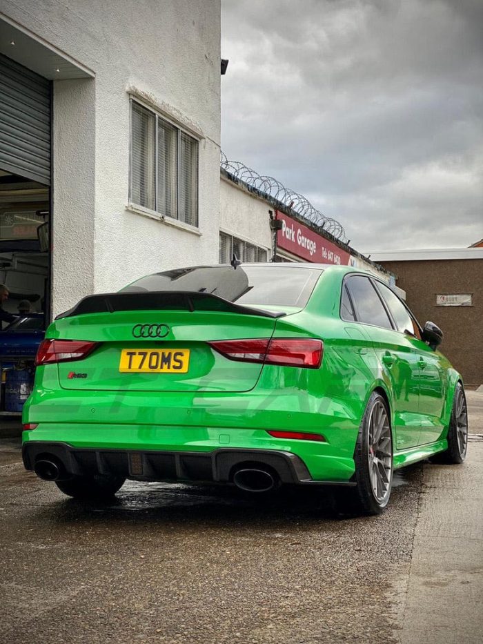 AUDI A3 S3 RS3 SALOON CARBON FIBRE SPOILER - DUCKTAIL PS STYLE