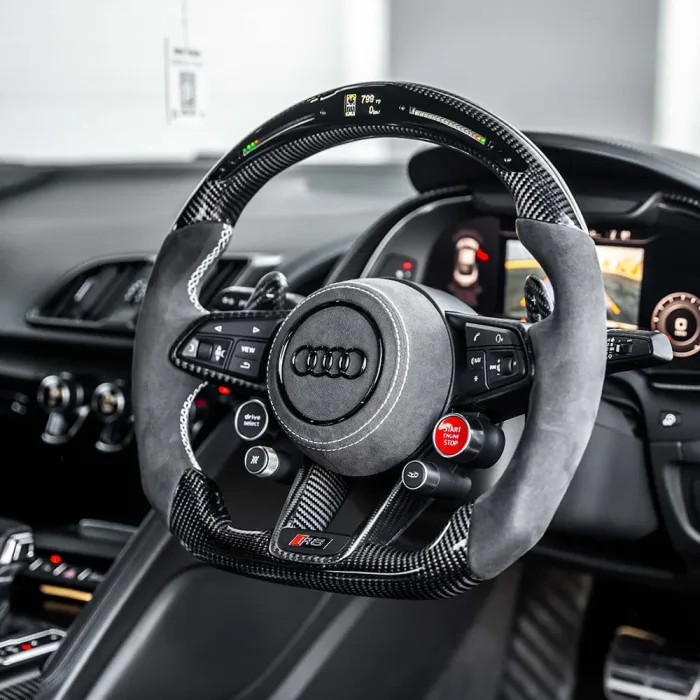 AUDI R8/TT CUSTOM CARBON FIBRE STEERING WHEEL - Image 2